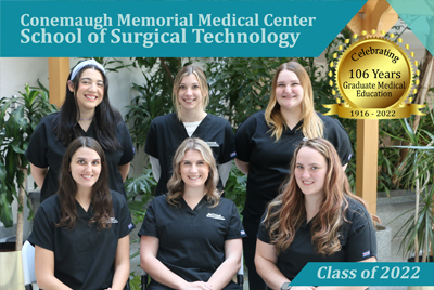 Conemaugh Memorial Medical Center School of Surgical Technology Class of 2022